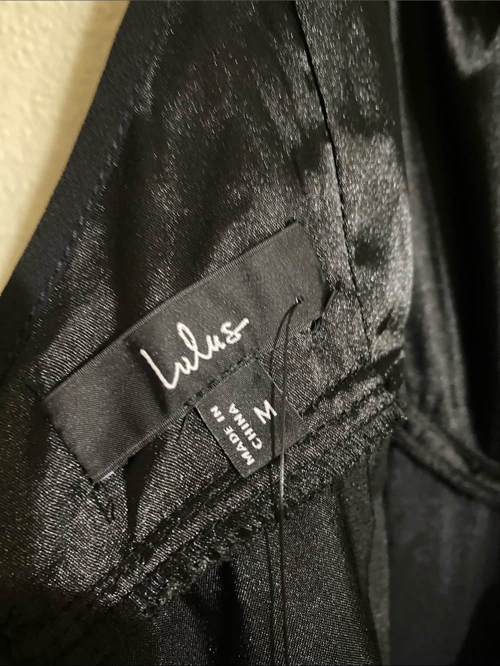 Lulus Dreamy Adoration Black Ruffled Maxi Dress Size M NWT - Picture 12 of 16